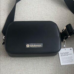 lululemon athletica Black /Gold Belt Bag